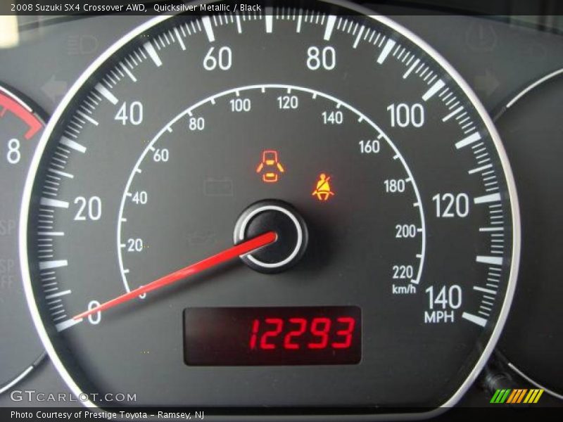 Quicksilver Metallic / Black 2008 Suzuki SX4 Crossover AWD