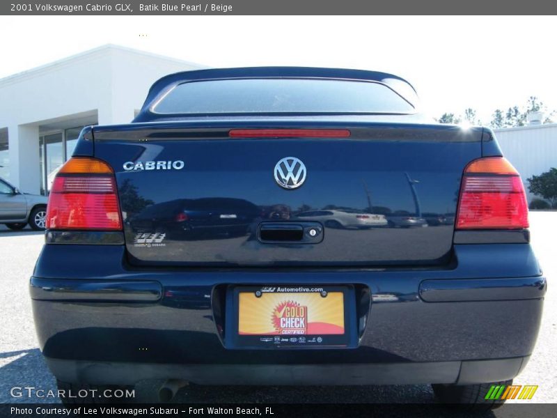 Batik Blue Pearl / Beige 2001 Volkswagen Cabrio GLX