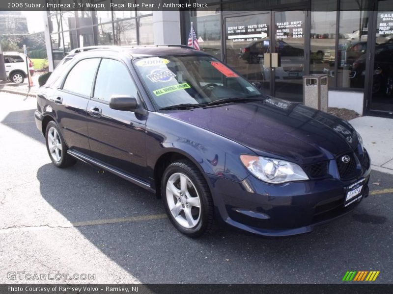 Regal Blue Pearl / Anthracite Black 2006 Subaru Impreza 2.5i Wagon