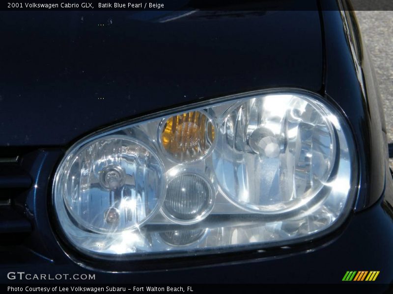 Batik Blue Pearl / Beige 2001 Volkswagen Cabrio GLX