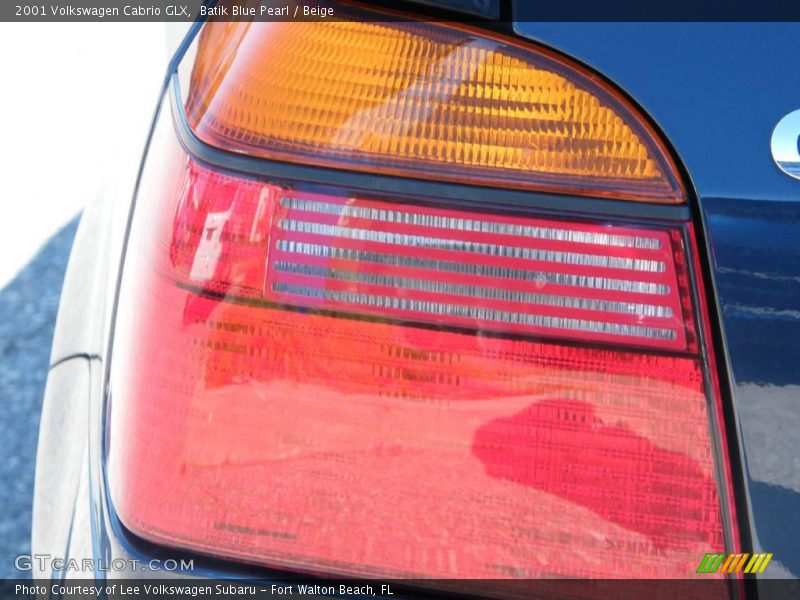 Batik Blue Pearl / Beige 2001 Volkswagen Cabrio GLX