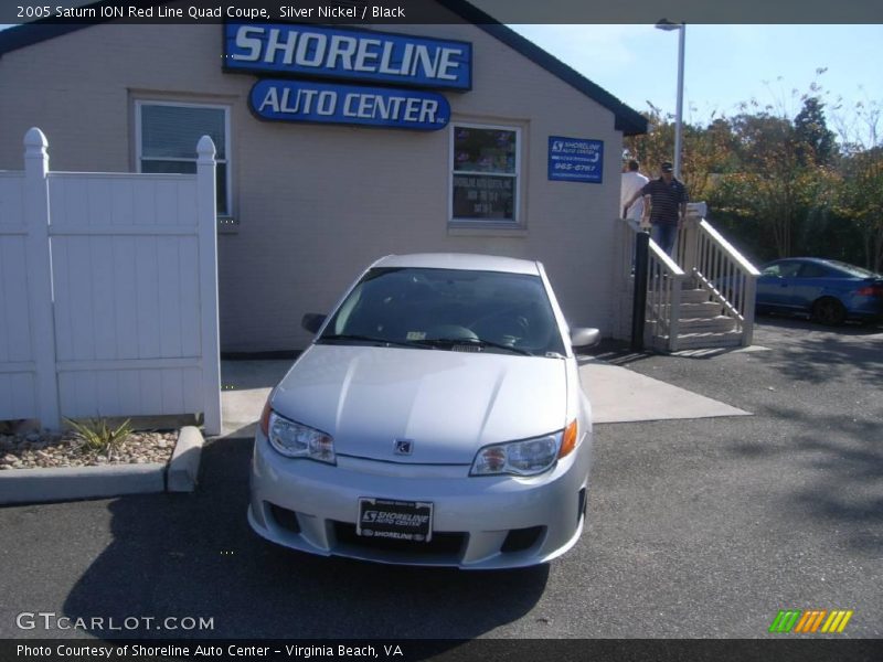 Silver Nickel / Black 2005 Saturn ION Red Line Quad Coupe