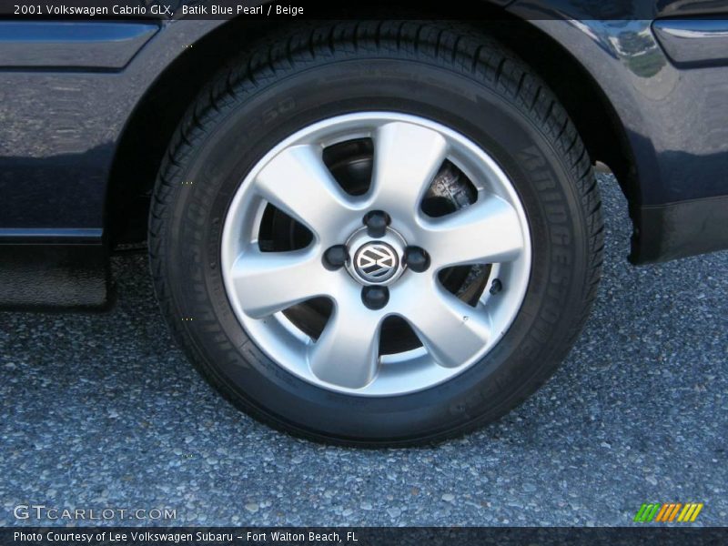 Batik Blue Pearl / Beige 2001 Volkswagen Cabrio GLX