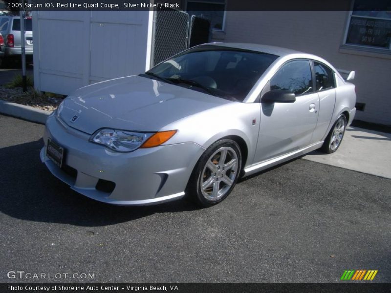 Silver Nickel / Black 2005 Saturn ION Red Line Quad Coupe