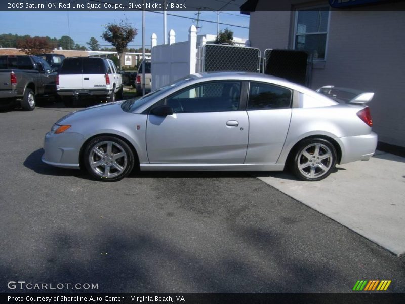 Silver Nickel / Black 2005 Saturn ION Red Line Quad Coupe