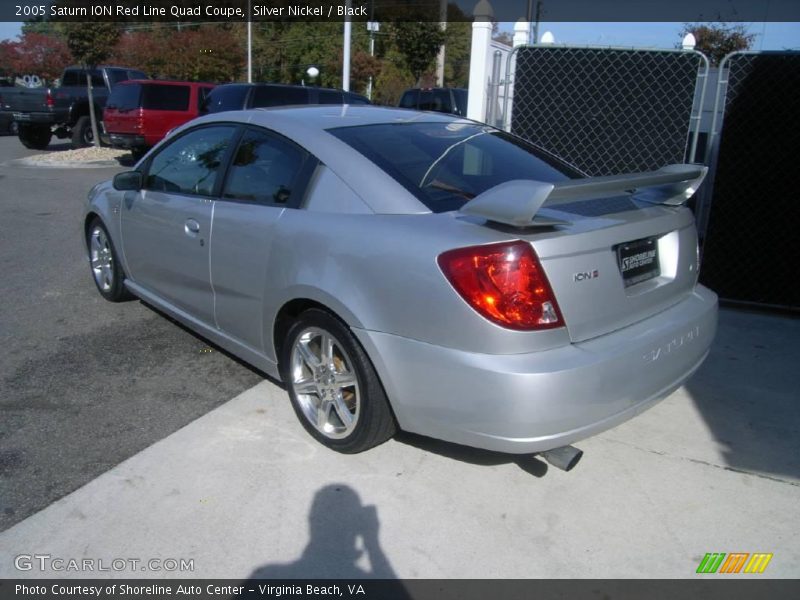 Silver Nickel / Black 2005 Saturn ION Red Line Quad Coupe