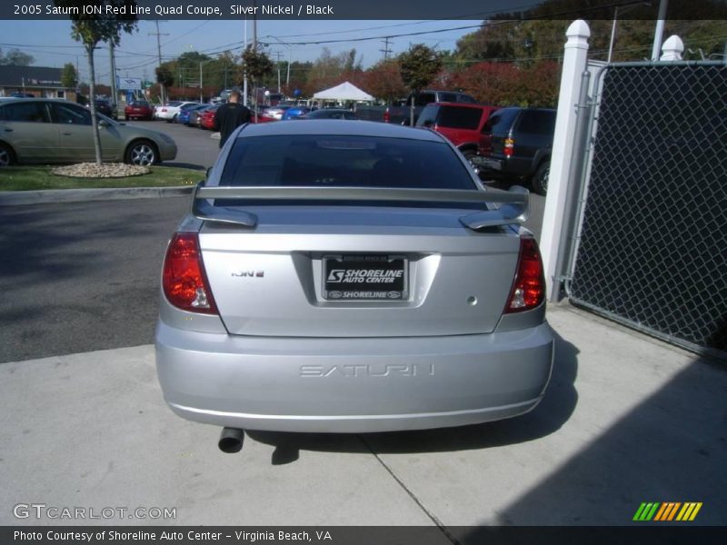 Silver Nickel / Black 2005 Saturn ION Red Line Quad Coupe