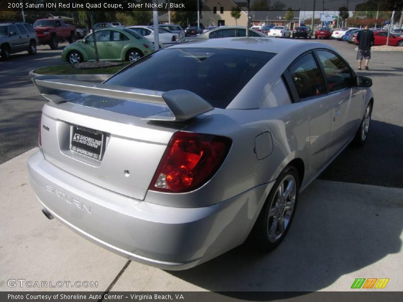 Silver Nickel / Black 2005 Saturn ION Red Line Quad Coupe