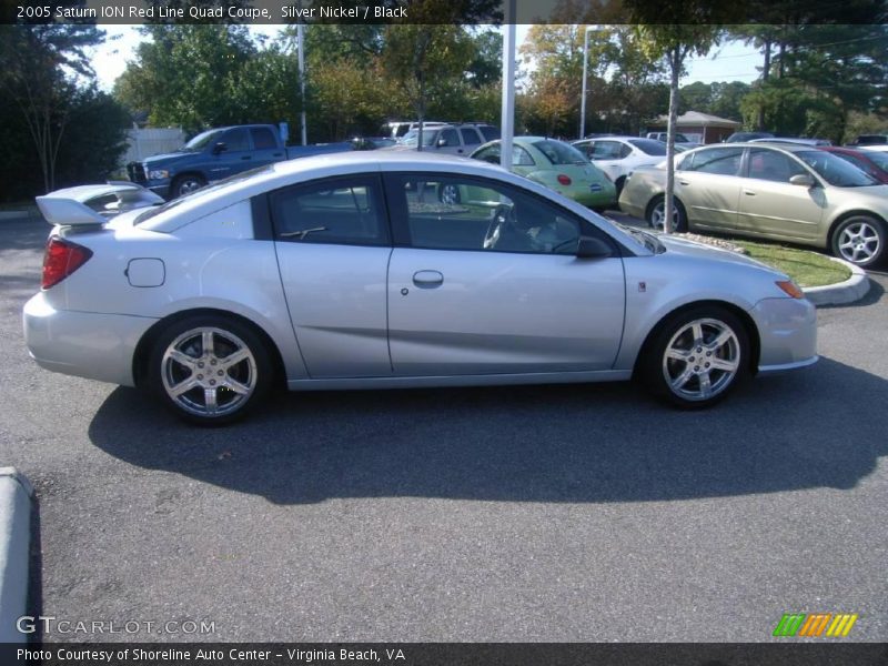 Silver Nickel / Black 2005 Saturn ION Red Line Quad Coupe