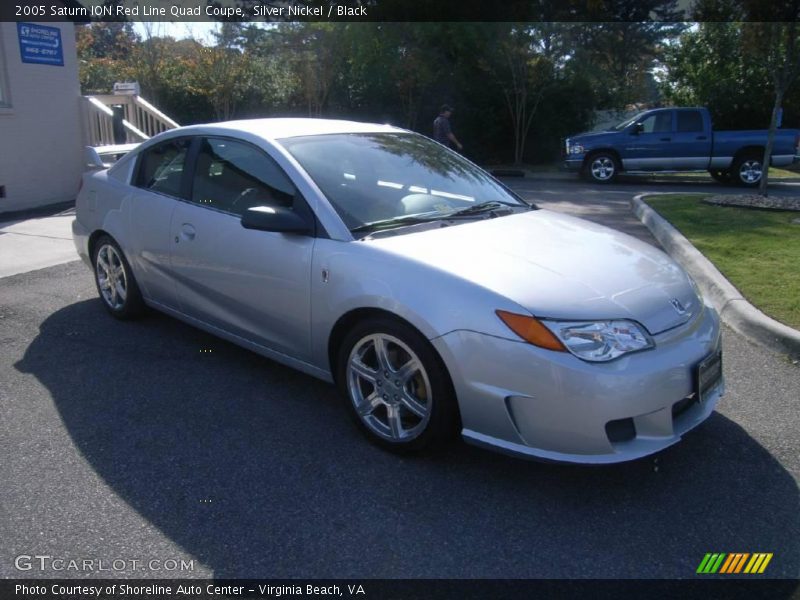 Silver Nickel / Black 2005 Saturn ION Red Line Quad Coupe