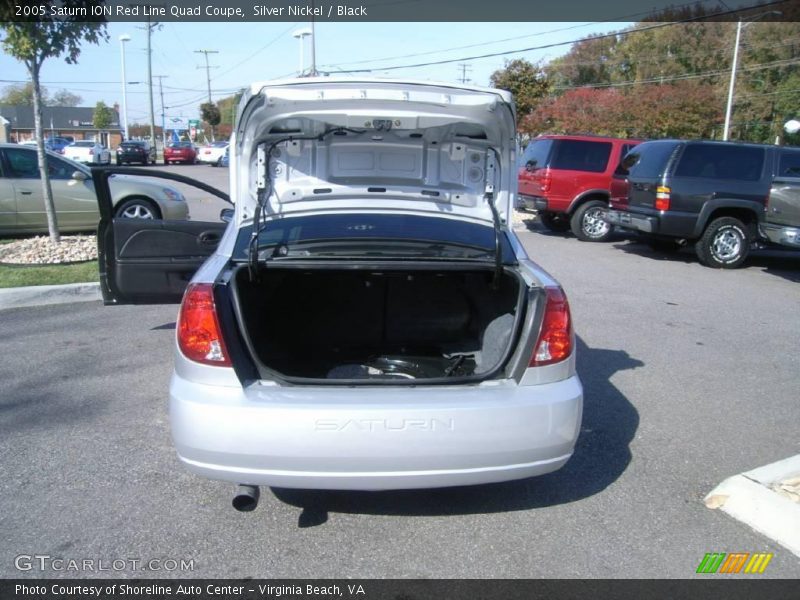 Silver Nickel / Black 2005 Saturn ION Red Line Quad Coupe