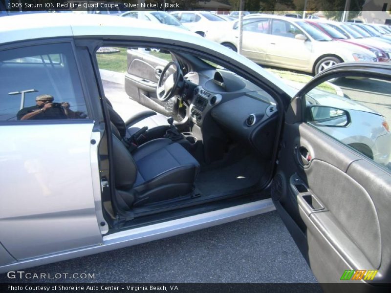 Silver Nickel / Black 2005 Saturn ION Red Line Quad Coupe
