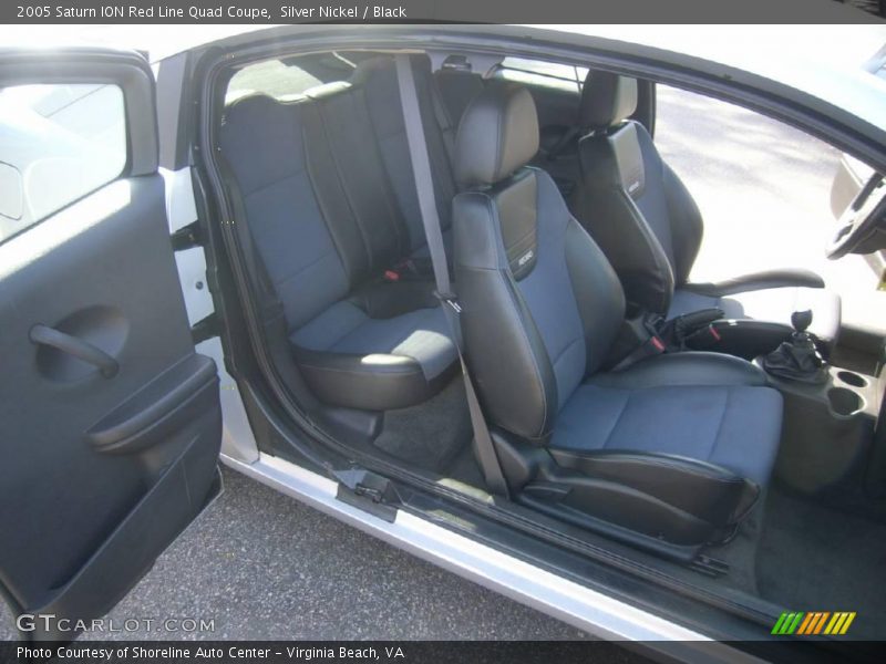 Silver Nickel / Black 2005 Saturn ION Red Line Quad Coupe