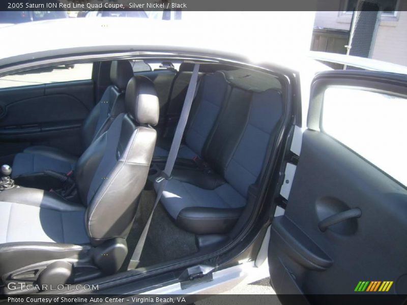 Silver Nickel / Black 2005 Saturn ION Red Line Quad Coupe