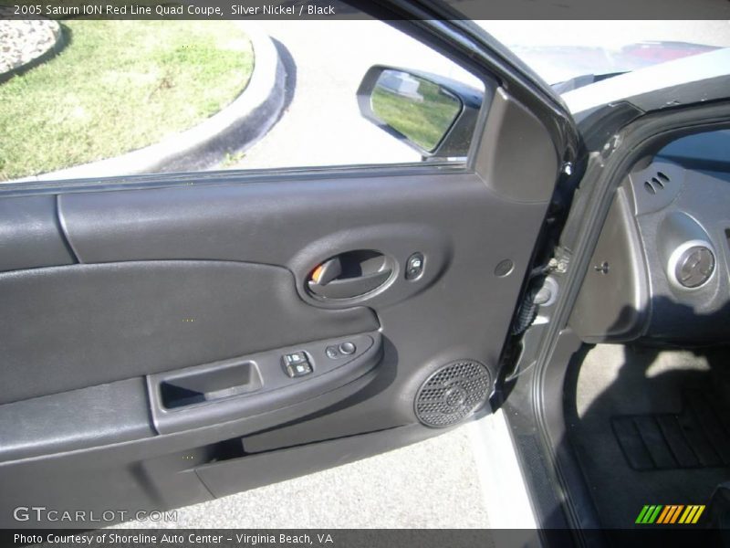 Silver Nickel / Black 2005 Saturn ION Red Line Quad Coupe