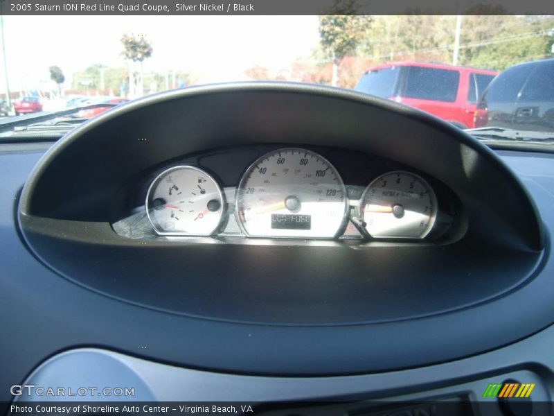 Silver Nickel / Black 2005 Saturn ION Red Line Quad Coupe