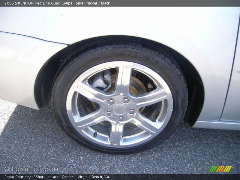 Silver Nickel / Black 2005 Saturn ION Red Line Quad Coupe