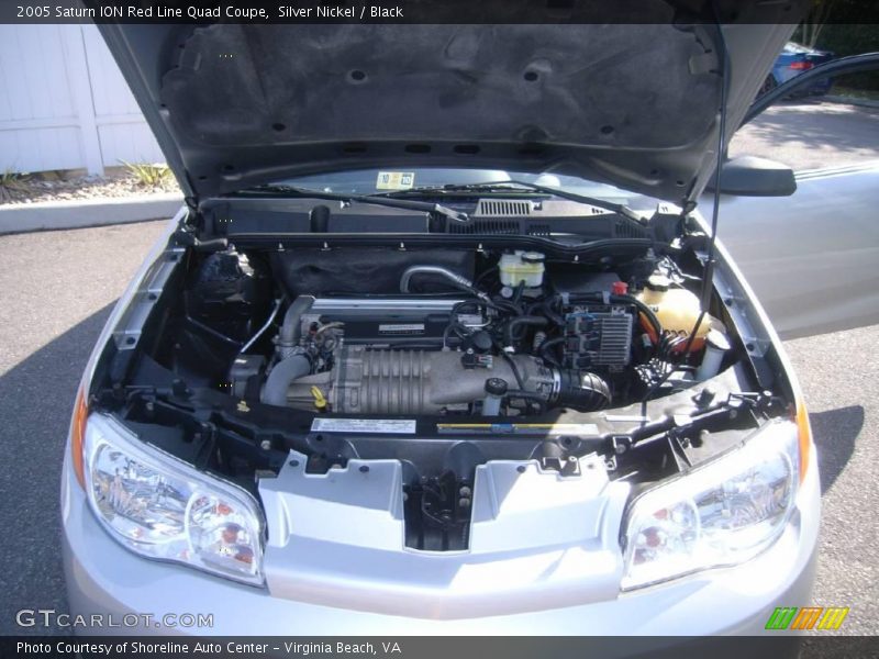 Silver Nickel / Black 2005 Saturn ION Red Line Quad Coupe