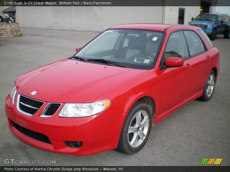 Brilliant Red / Black/Parchment 2005 Saab 9-2X Linear Wagon