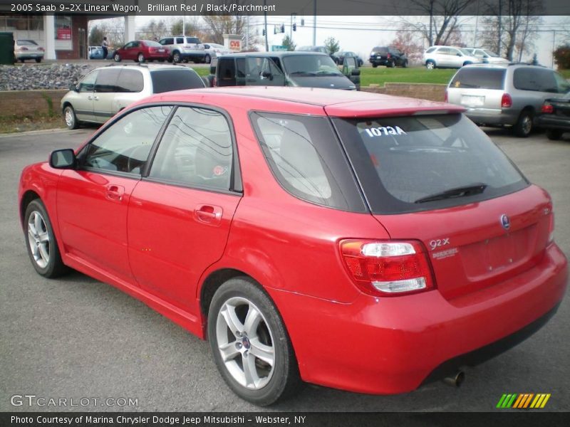 Brilliant Red / Black/Parchment 2005 Saab 9-2X Linear Wagon