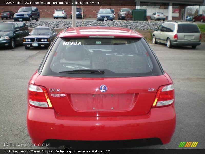 Brilliant Red / Black/Parchment 2005 Saab 9-2X Linear Wagon