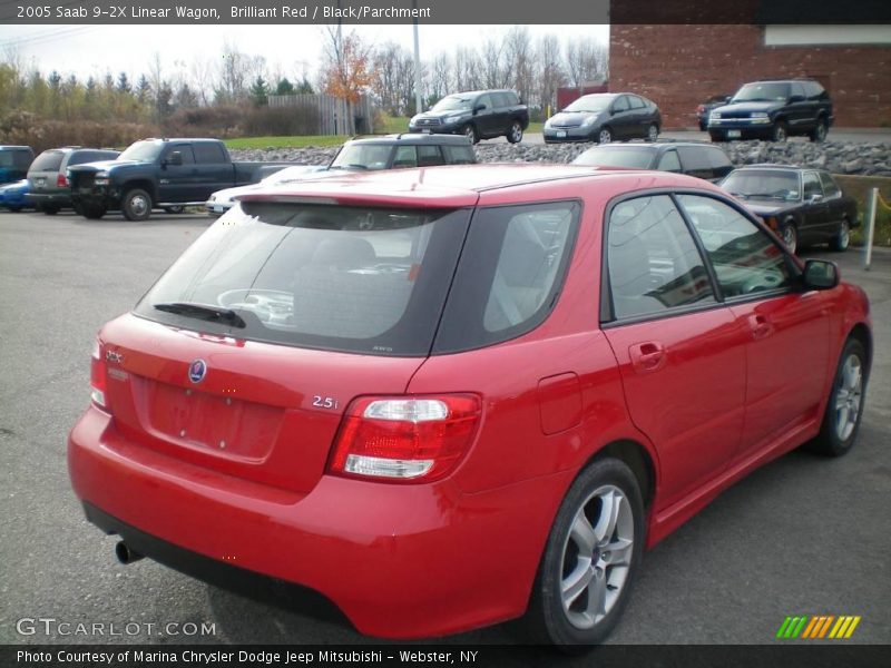 Brilliant Red / Black/Parchment 2005 Saab 9-2X Linear Wagon