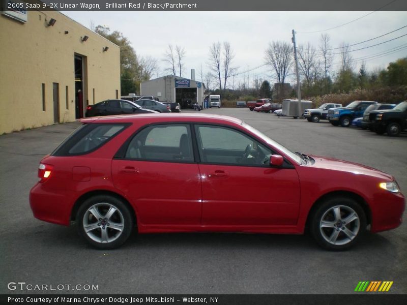 Brilliant Red / Black/Parchment 2005 Saab 9-2X Linear Wagon