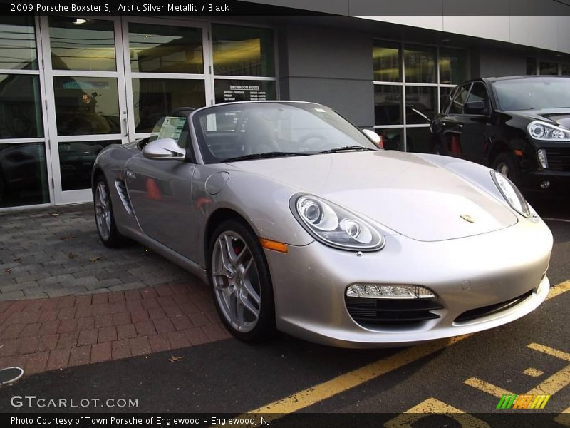 Arctic Silver Metallic / Black 2009 Porsche Boxster S