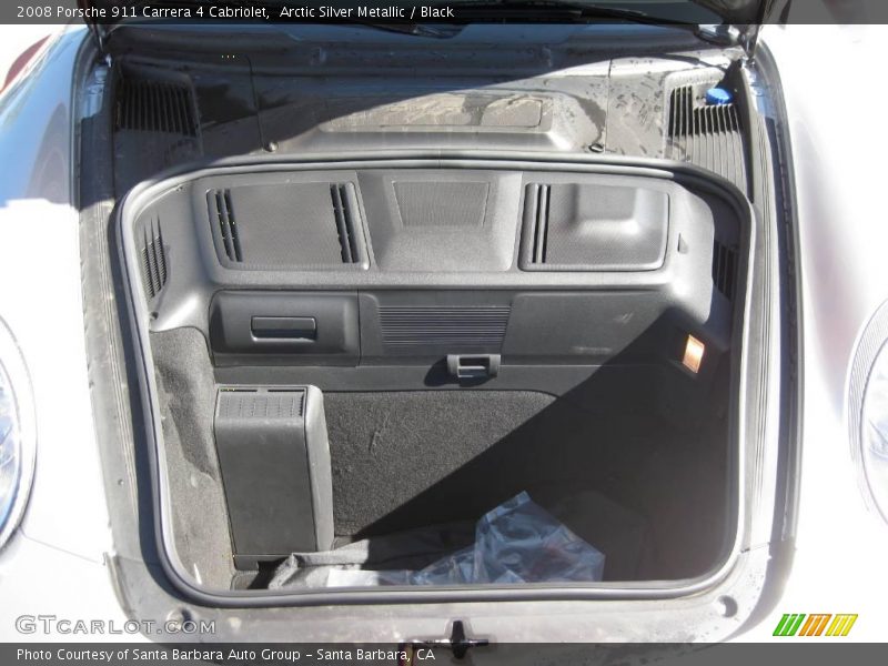 Arctic Silver Metallic / Black 2008 Porsche 911 Carrera 4 Cabriolet