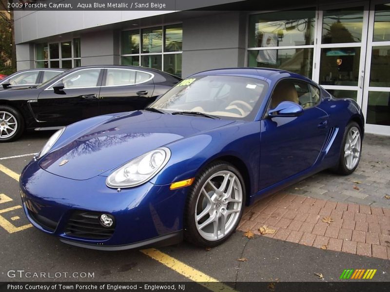 Aqua Blue Metallic / Sand Beige 2009 Porsche Cayman