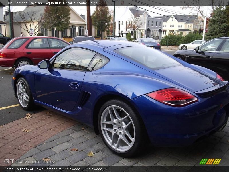 Aqua Blue Metallic / Sand Beige 2009 Porsche Cayman