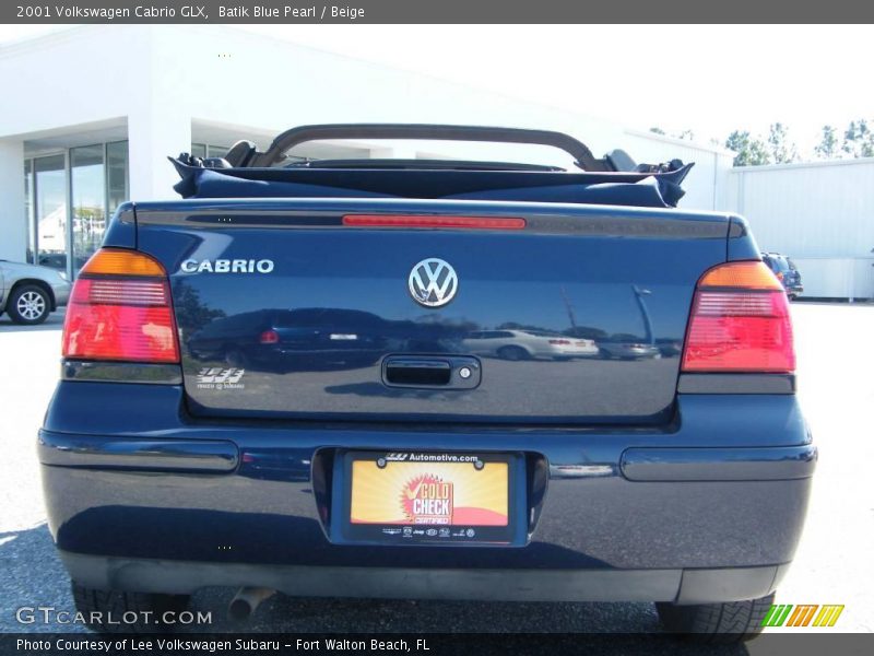 Batik Blue Pearl / Beige 2001 Volkswagen Cabrio GLX