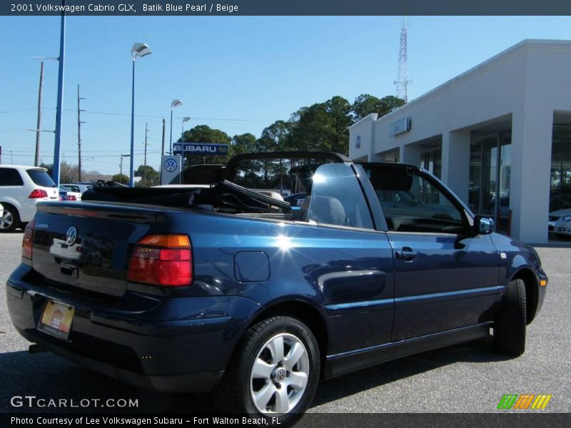 Batik Blue Pearl / Beige 2001 Volkswagen Cabrio GLX