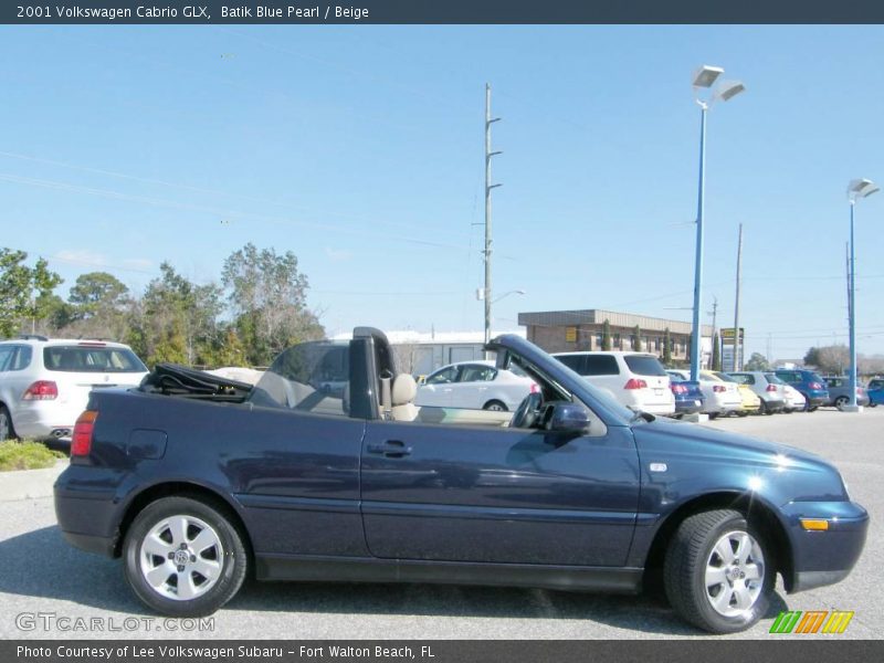 Batik Blue Pearl / Beige 2001 Volkswagen Cabrio GLX