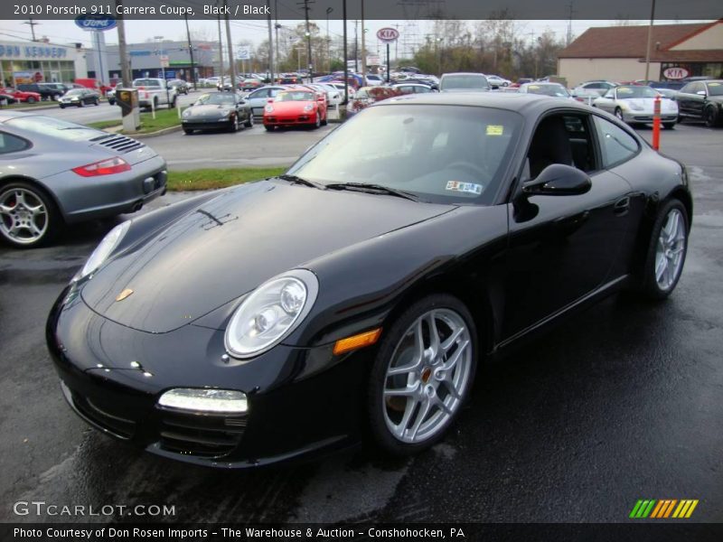 Black / Black 2010 Porsche 911 Carrera Coupe