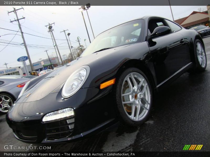 Black / Black 2010 Porsche 911 Carrera Coupe