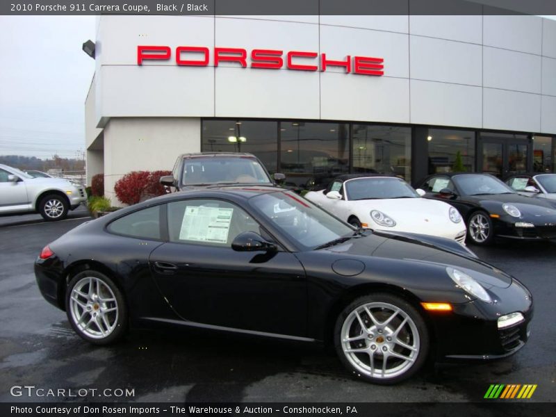 Black / Black 2010 Porsche 911 Carrera Coupe