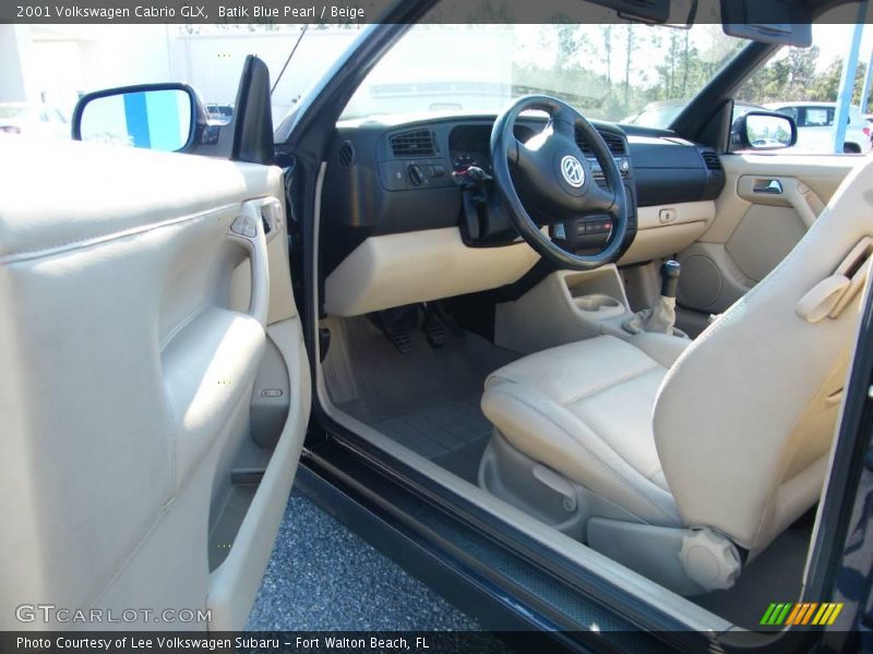 Batik Blue Pearl / Beige 2001 Volkswagen Cabrio GLX