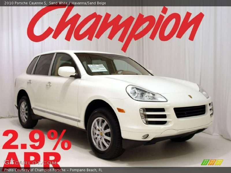 Sand White / Havanna/Sand Beige 2010 Porsche Cayenne S