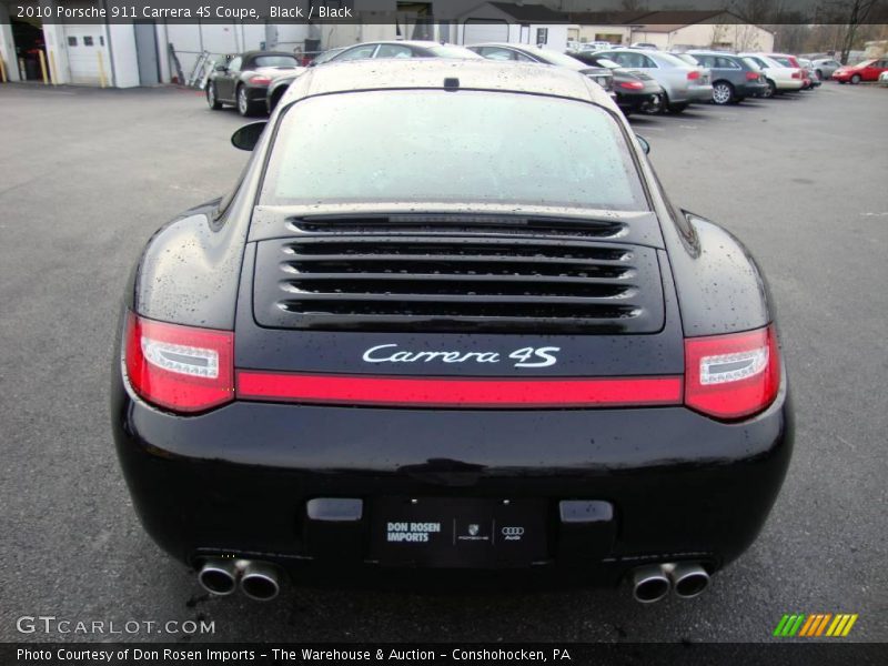 Black / Black 2010 Porsche 911 Carrera 4S Coupe