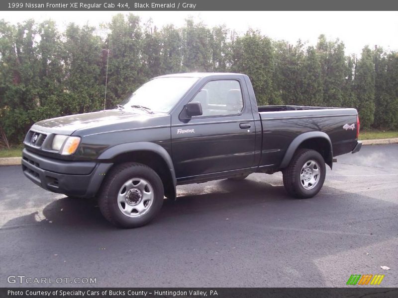 Black Emerald / Gray 1999 Nissan Frontier XE Regular Cab 4x4