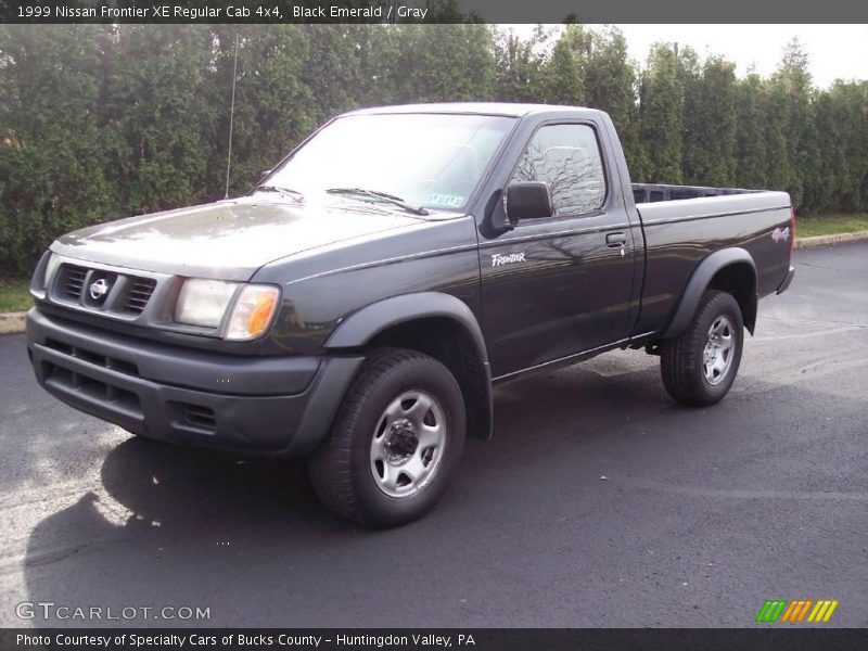 Black Emerald / Gray 1999 Nissan Frontier XE Regular Cab 4x4