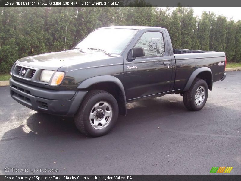 Black Emerald / Gray 1999 Nissan Frontier XE Regular Cab 4x4