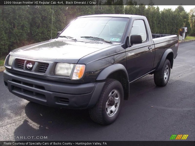 Black Emerald / Gray 1999 Nissan Frontier XE Regular Cab 4x4