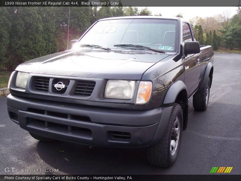 Black Emerald / Gray 1999 Nissan Frontier XE Regular Cab 4x4