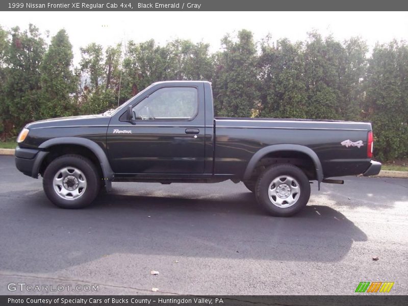 Black Emerald / Gray 1999 Nissan Frontier XE Regular Cab 4x4