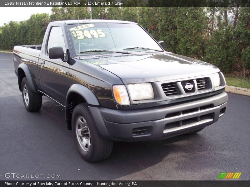 Black Emerald / Gray 1999 Nissan Frontier XE Regular Cab 4x4