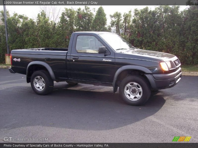 Black Emerald / Gray 1999 Nissan Frontier XE Regular Cab 4x4