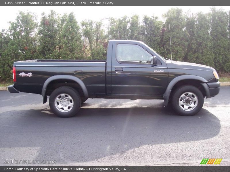 Black Emerald / Gray 1999 Nissan Frontier XE Regular Cab 4x4