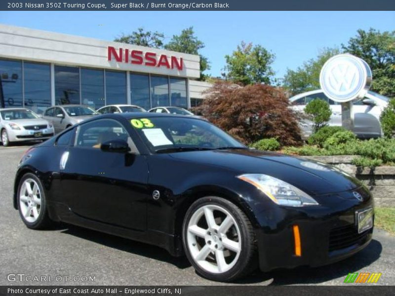 Super Black / Burnt Orange/Carbon Black 2003 Nissan 350Z Touring Coupe